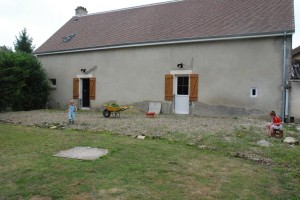La terrasse avant de creuser