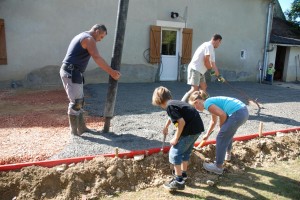 Le béton coule
