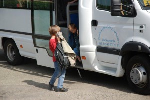 Aymé et son premier jour de bus.1