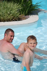 Gaspard et papa Richard