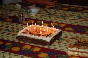 THE gâteau d'anniversaire.